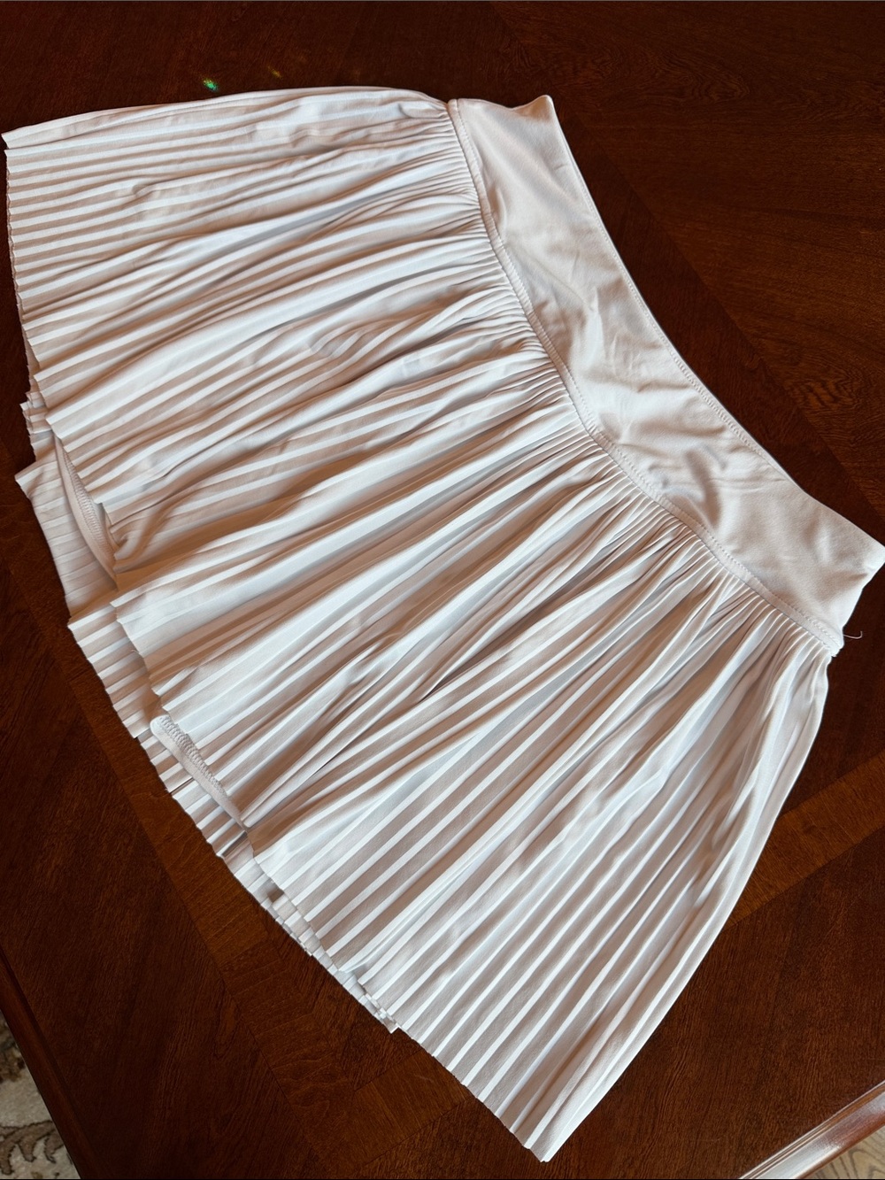 Kyodan White Pleated Circle skirt
